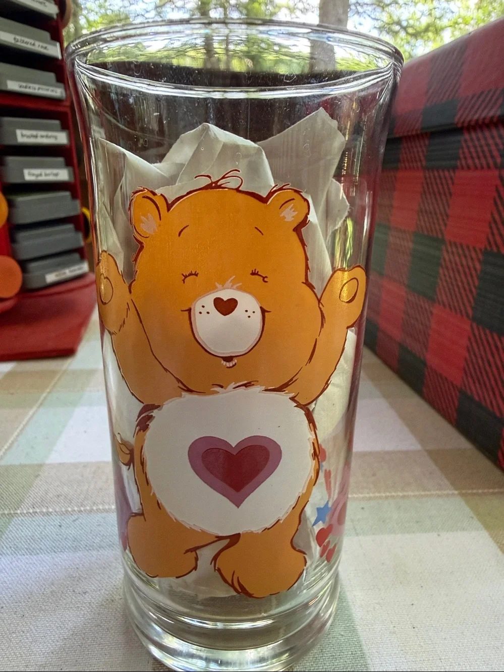 Vintage 1983 Pizza Hut LE Care Bears Glasses Grumpy Tenderheart